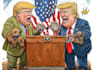 political cartoon and comic strip
