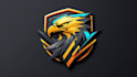 create awesome golden eagle logo with unlimited revision