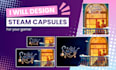 do your steam capsules, logo or graphic design