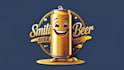 do amazing smiling beer can logo with unlimited revisions