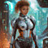 illustrate high quality fantasy sci fi character