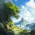 draw amazing environment concept art and fantasy landscape