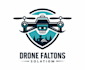 do professional modern drone logo