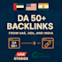 provide high authority backlinks from uae based websites