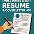 provide professional resume and CV writing services