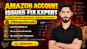 resolve amazon account issues, listing errors, skus and shipment problems