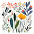 make botanical illustration with hand drawn