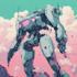 draw mecha robot character sheet design