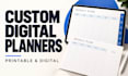 design hyperlinked digital planners for etsy and goodnotes