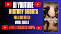 create ai youtube history shorts, ai history, history shorts