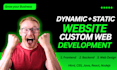 build responsive, dynamic  website or HTML,CSS landing page portfolio website