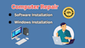 repair windows computer, mac, fix laptop and install software