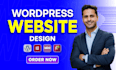 build wordpress website, custom wordpress website, business website development