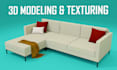 create high quality 3d models with clean textures and uvs