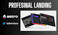 craft responsive landing pages with astrojs and tailwind for ultimate speed