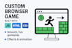 create a small browser based HTML,CSS,and javascript game
