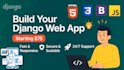build a full stack django web application for your business