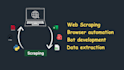 create web scraper, bots, automation scripts and selenium browser automation