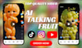 create viral ai talking fruits ai dancing fruits ai  videos ai funny object
