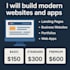 build custom website, full stack website, landing page, full stack web developer