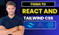 convert figma design to react and tailwind css