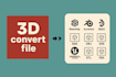 fast 3d model conversion fbx obj stl sketchup blender