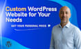 build a wordpress website with content and social visuals