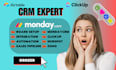 monday crm monday com monday vibe gohighlevel zoho crm cloze crm creative board