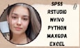 do statistical analysis with reports using r, python excel, or spss