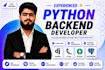 do python backend, rest API development, with database, and authentication