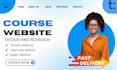 thinkific website design teachable website design course website membership site