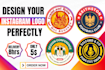 design a custom instagram logo luxury in 8h