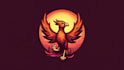design outstanding phoenix bird mascot logo  with express delivery