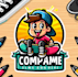 make cartoon skull skate logo and illustration design
