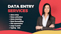 do urgent data entry and internet research