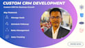 develop a custom CRM portal with admin dashboard