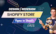 build shopify store from figma and redesign existing shopify website or store