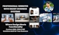 website design and development with custom crm, hrm, erp