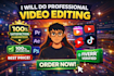 professional youtube video editing