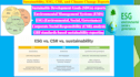 do sustainability development goal environment climate change csr eia esg report