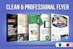 design a clean and simple professional flyer