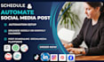 schedule automate social media post via buffer later planoly tailwind hootsuits