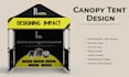 design tent, table cover, flag and canopy tent