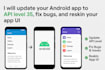 fix android bugs and reskin your mobile app UI in android studio