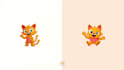 make cat mascot logo design without any copyright concept