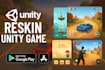 reskin, modify and publish unity game on your account