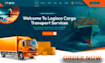 courier website, logistics, freight, trucking website with online tracking
