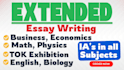 help in urgent ib extended essays, tok exhibition,sl and hl ias, and ess ia