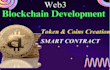 blockchain developer crypto tokens crypto coins smart contract