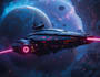 draw custom spaceship sci fi steampunk nft